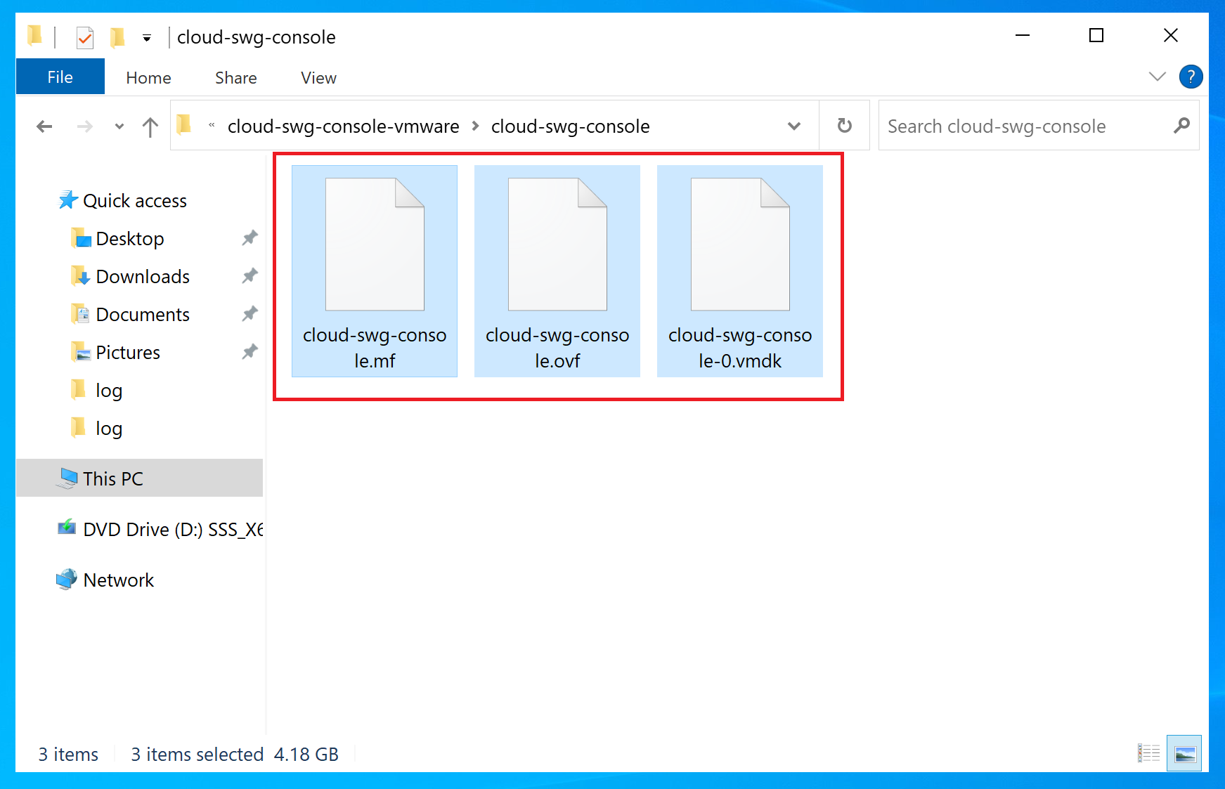 Extracted Virtual Appliance