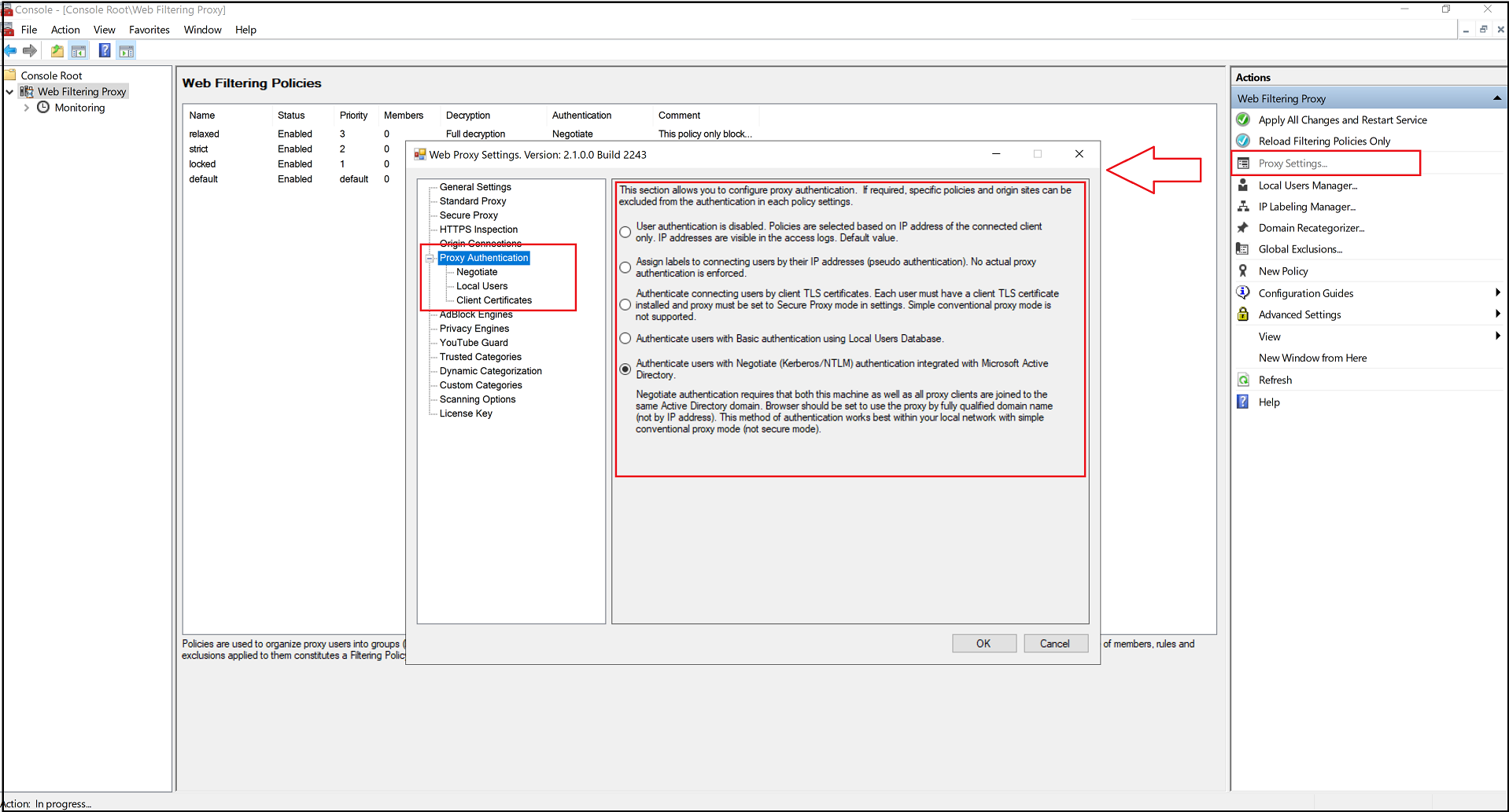 Authentication Modes