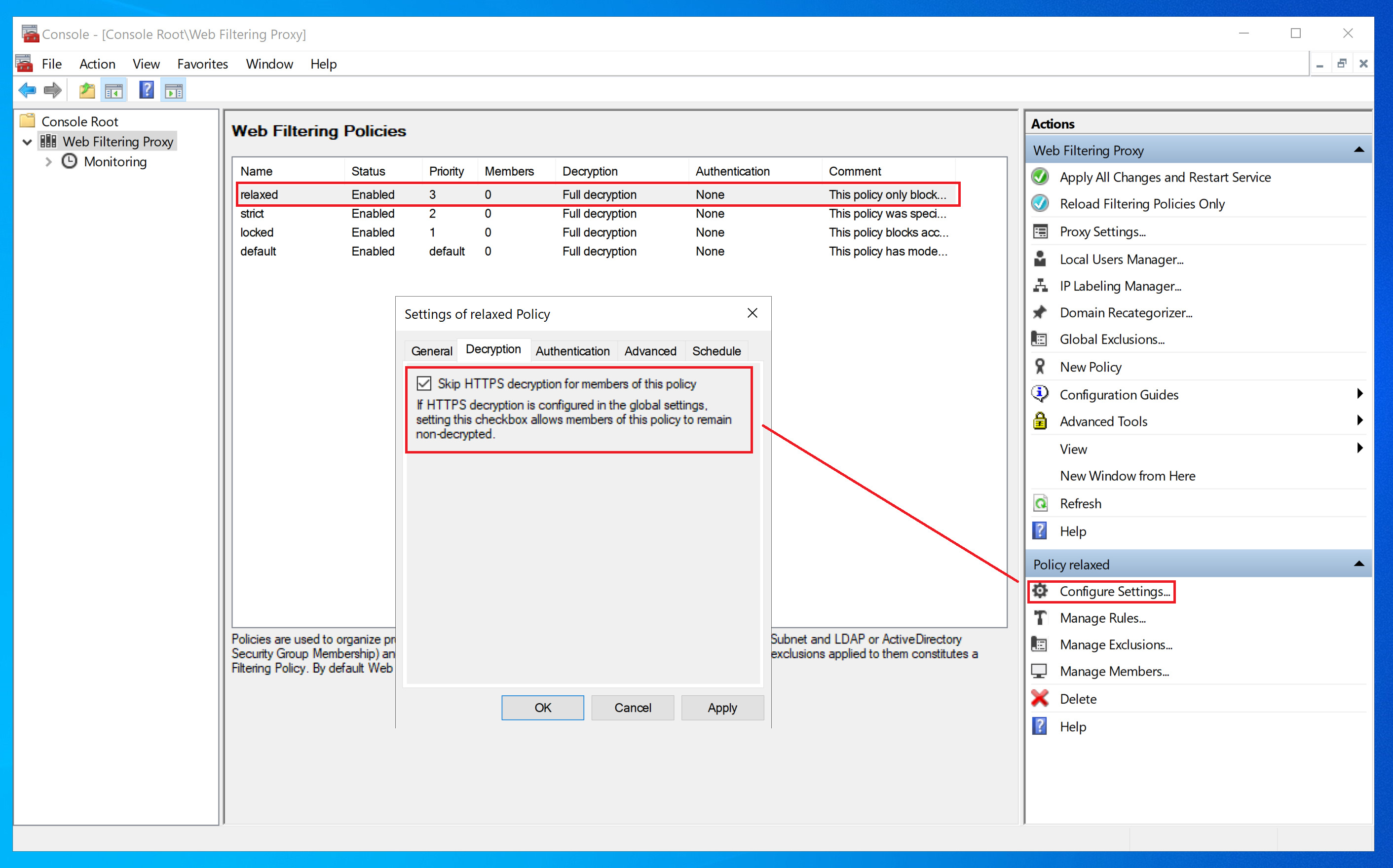 Skip HTTPS Decryption