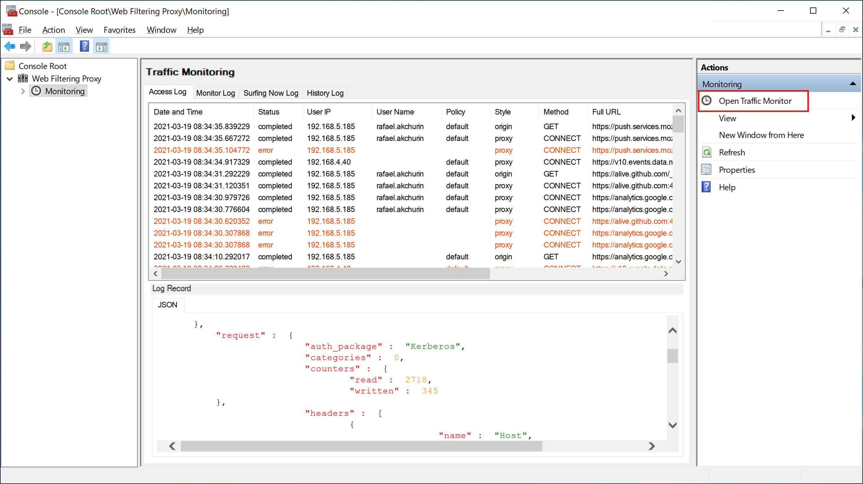 Open Traffic Monitor