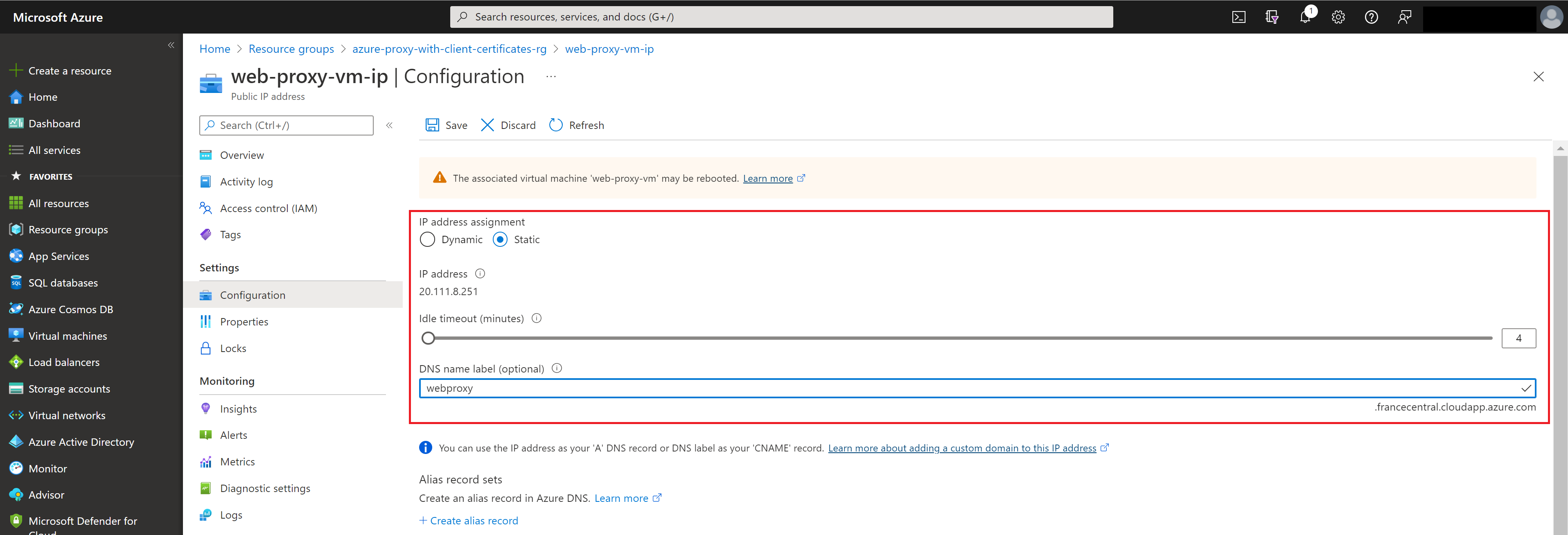 Static IP for the Secure Proxy