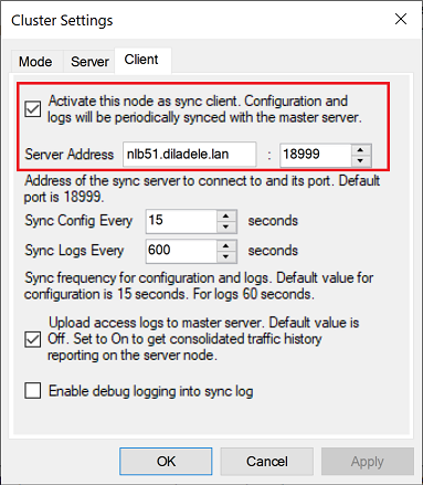 Cluster Sync Client