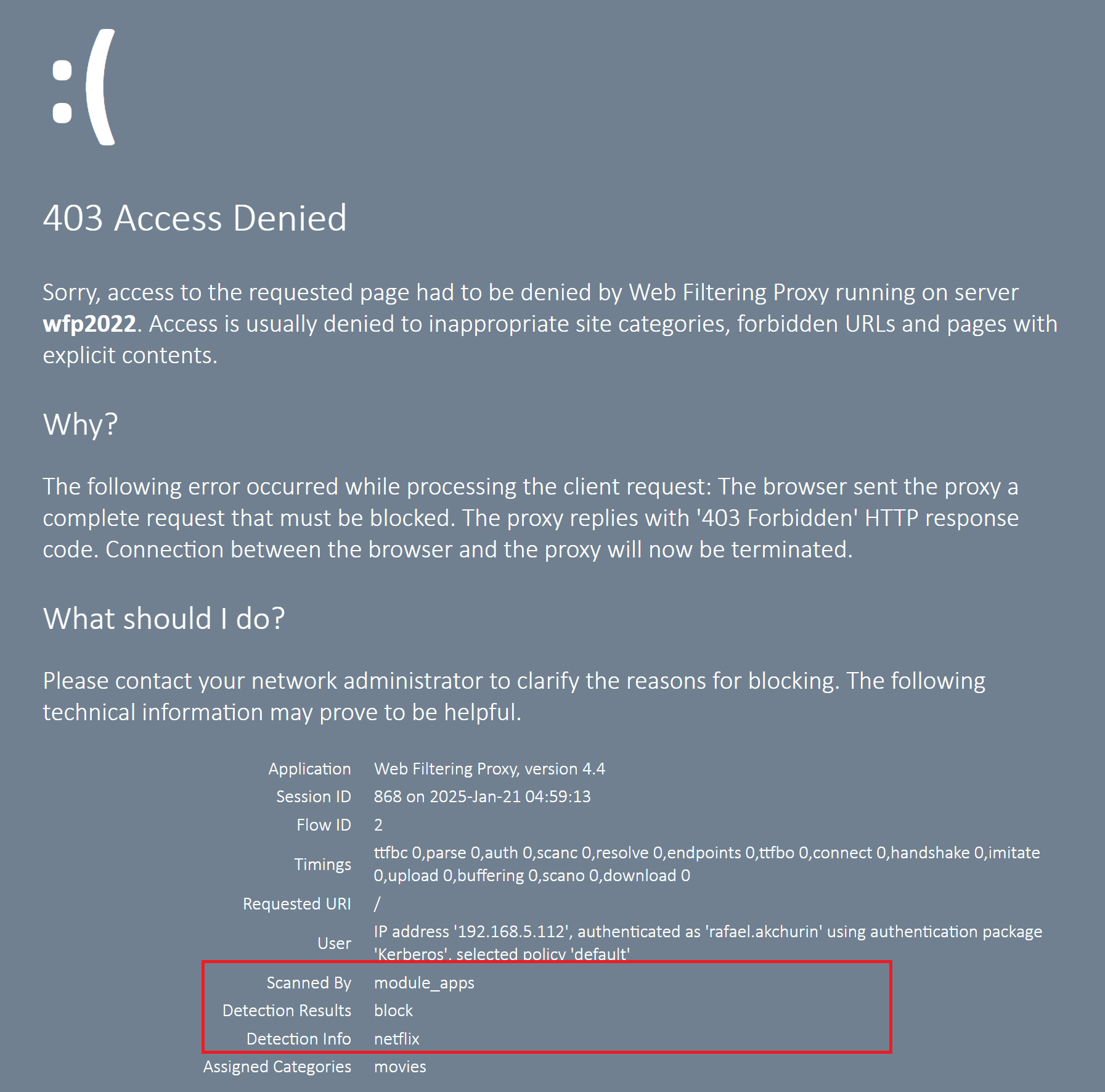 Netflix App Blocked