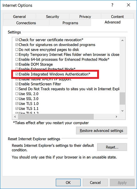 IE Integrated NTLM