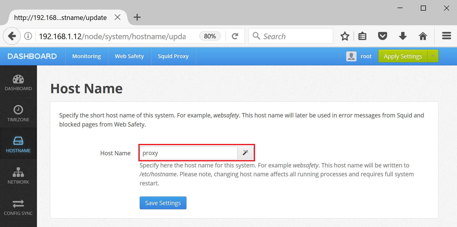 Hostname