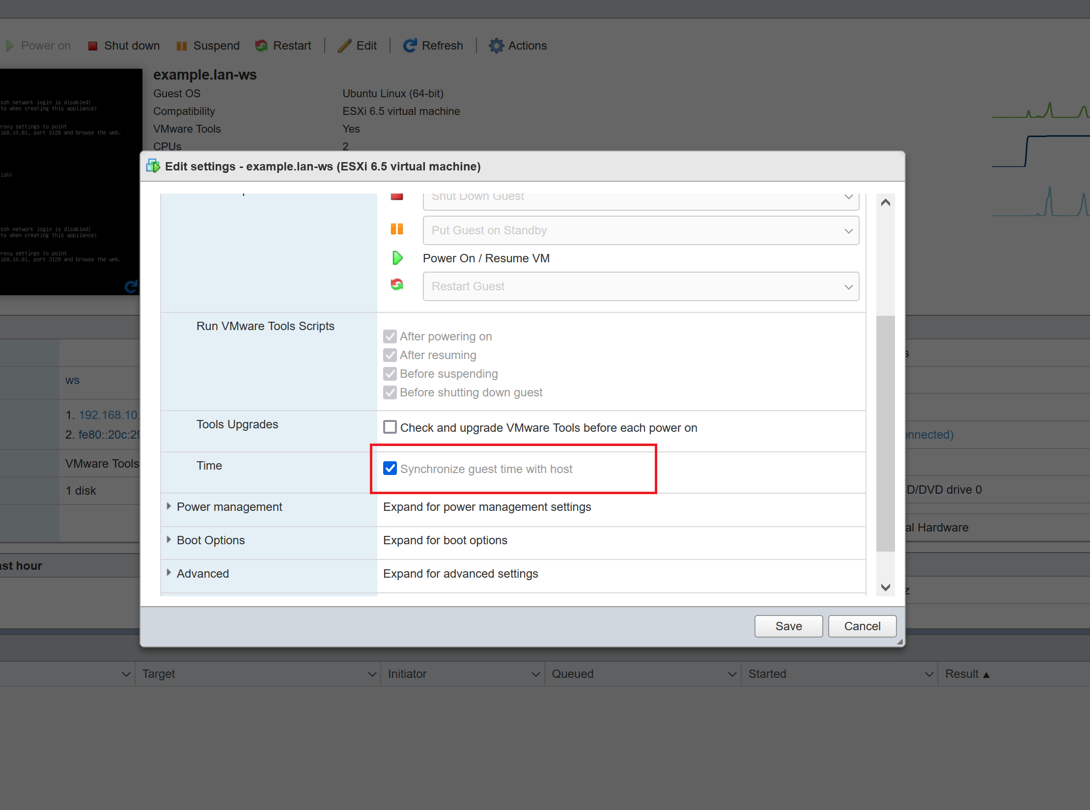 VMware Time Sync