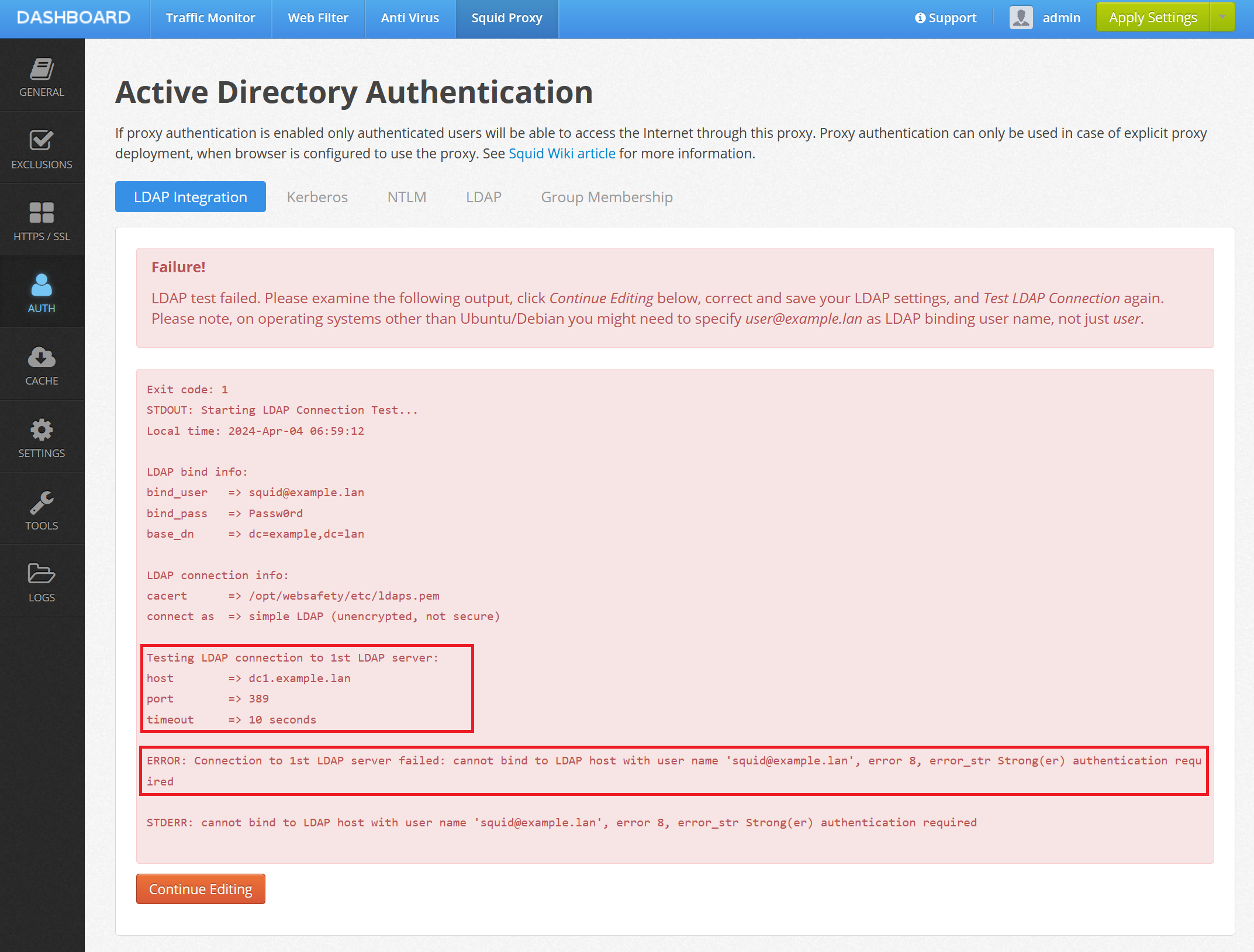 LDAPS Test Connection Failure 2