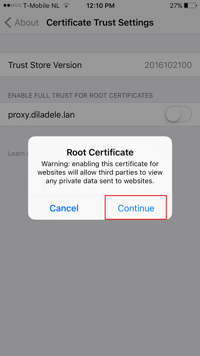 Manually Installing Decryption Certificate