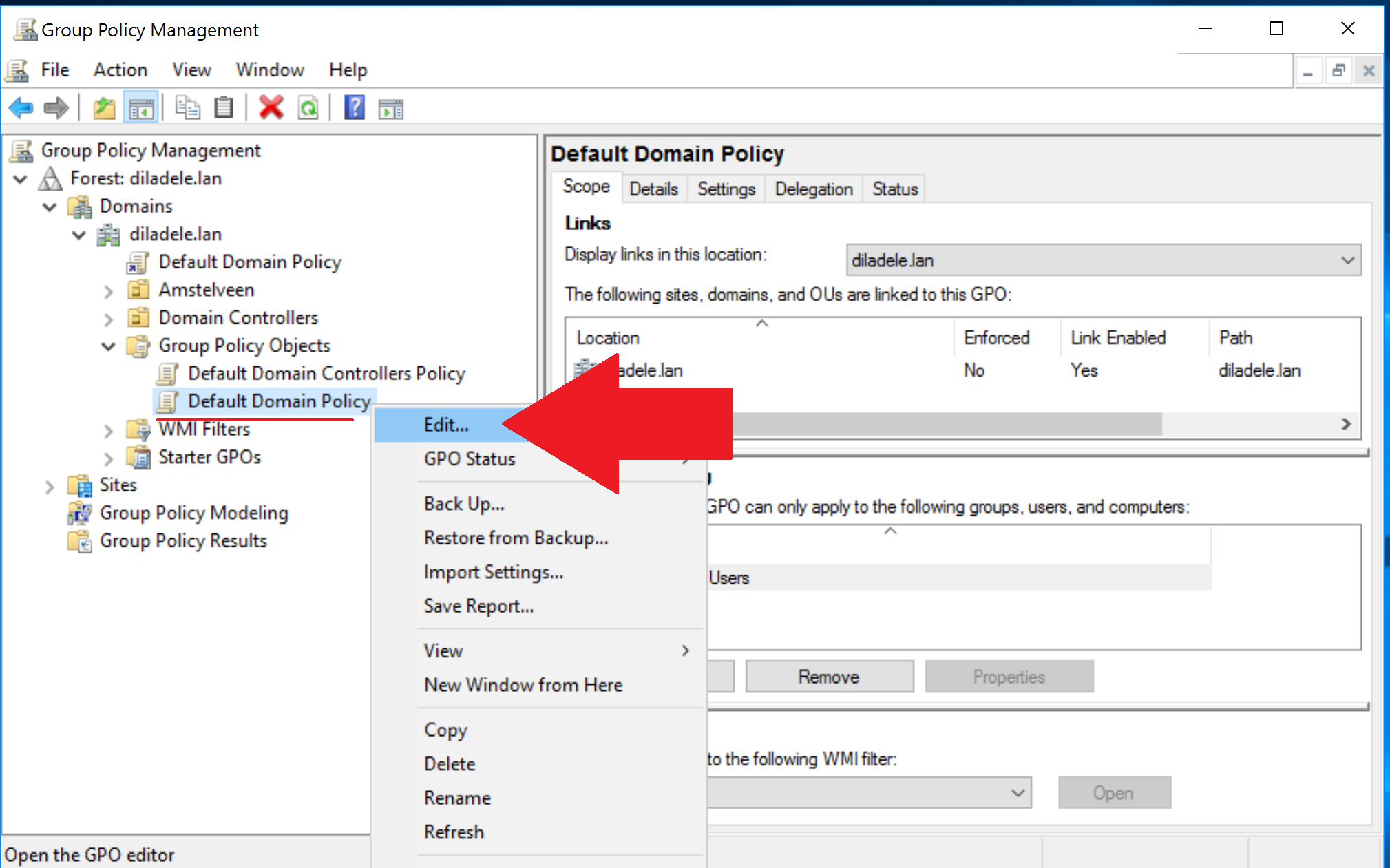 Group Policy Editing