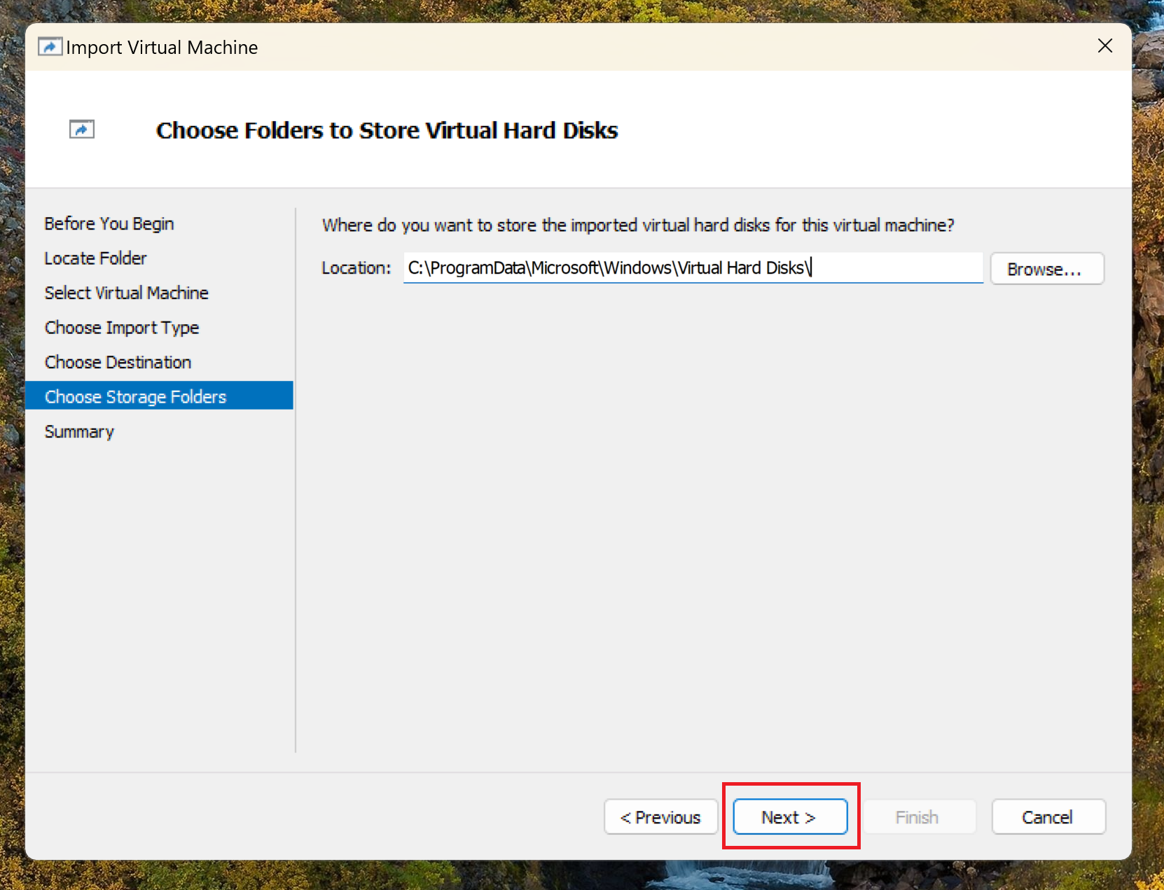 Deploy Hyper-V Appliance Step 5