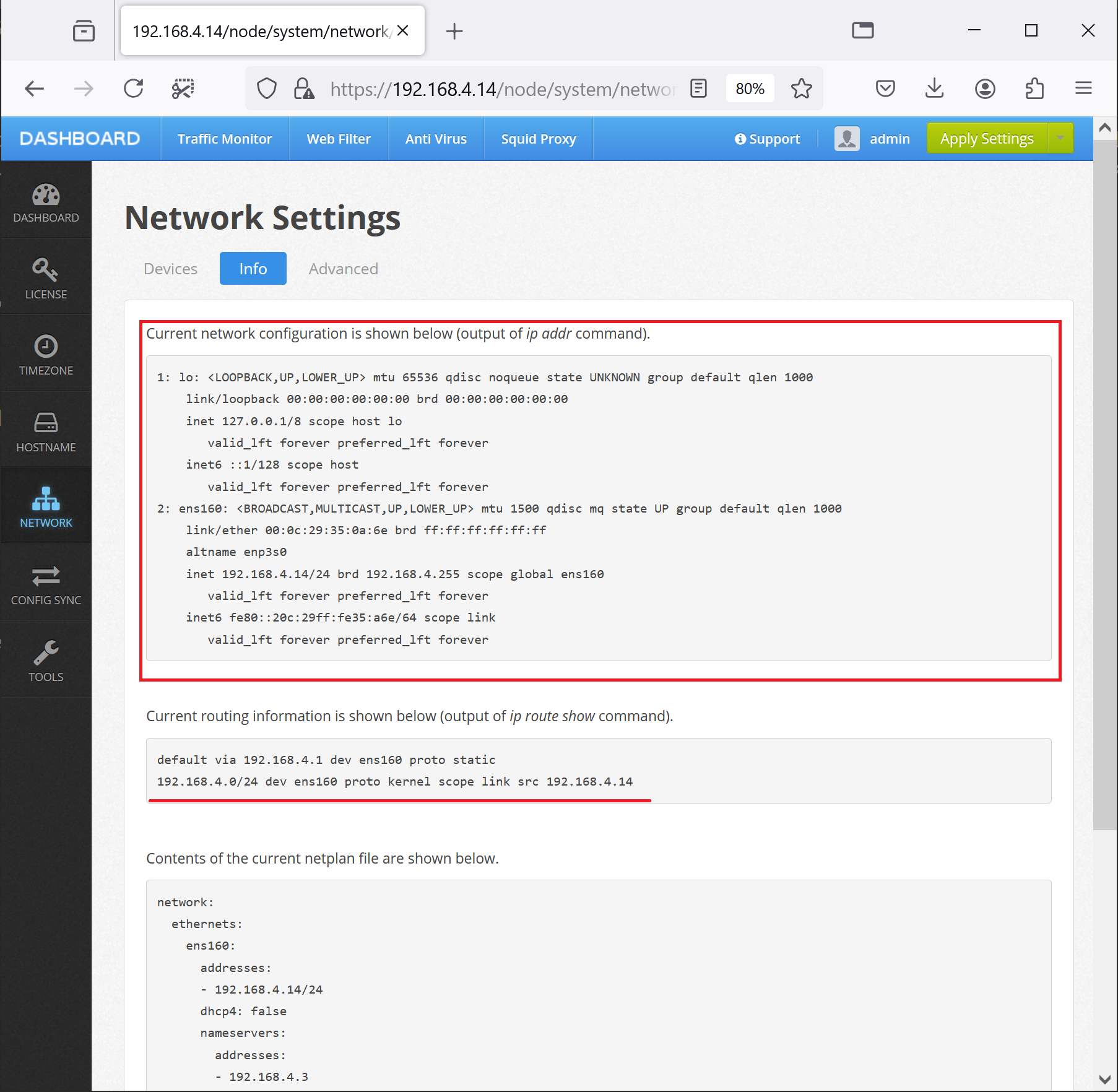 Network Info