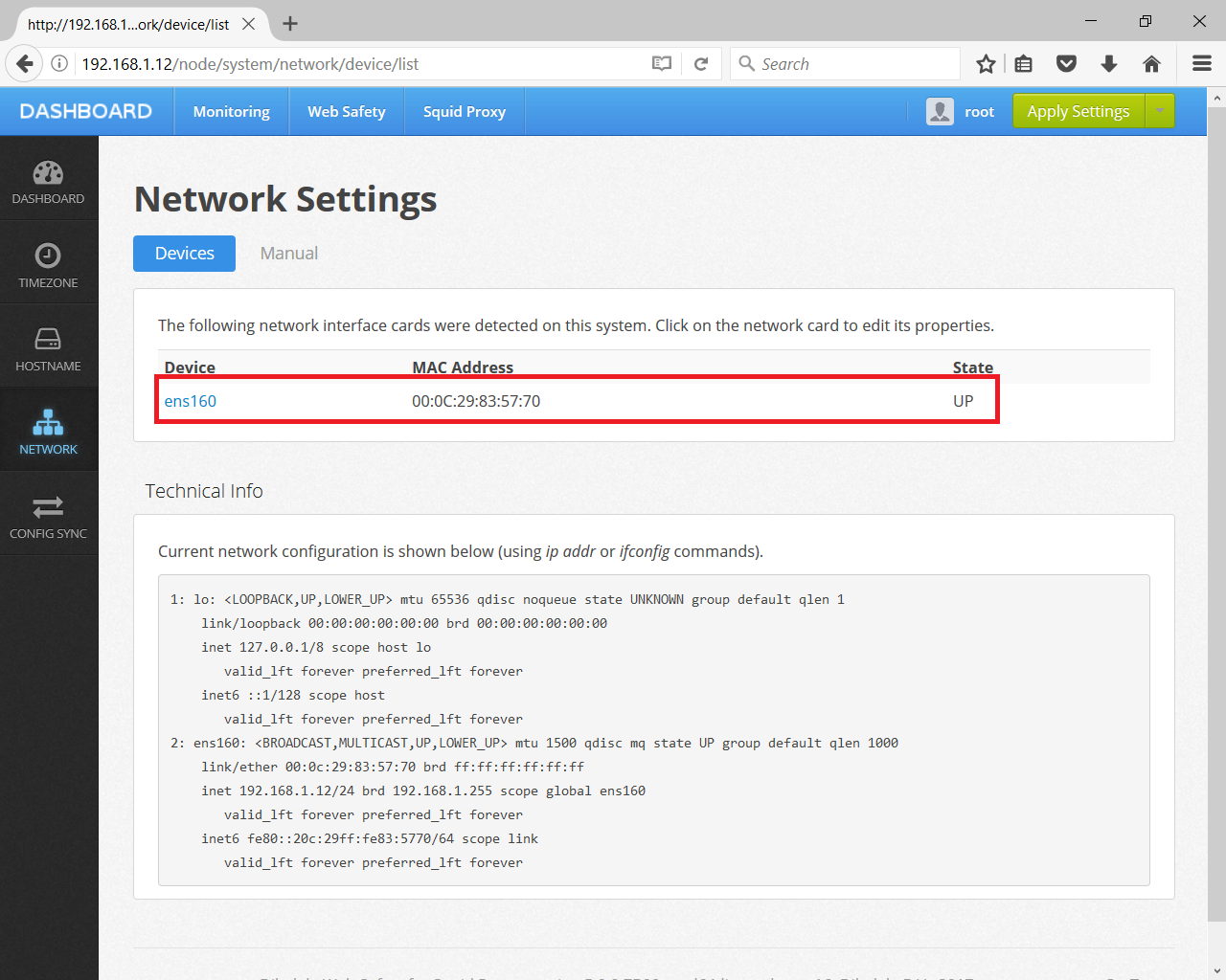 Static IP Step 1