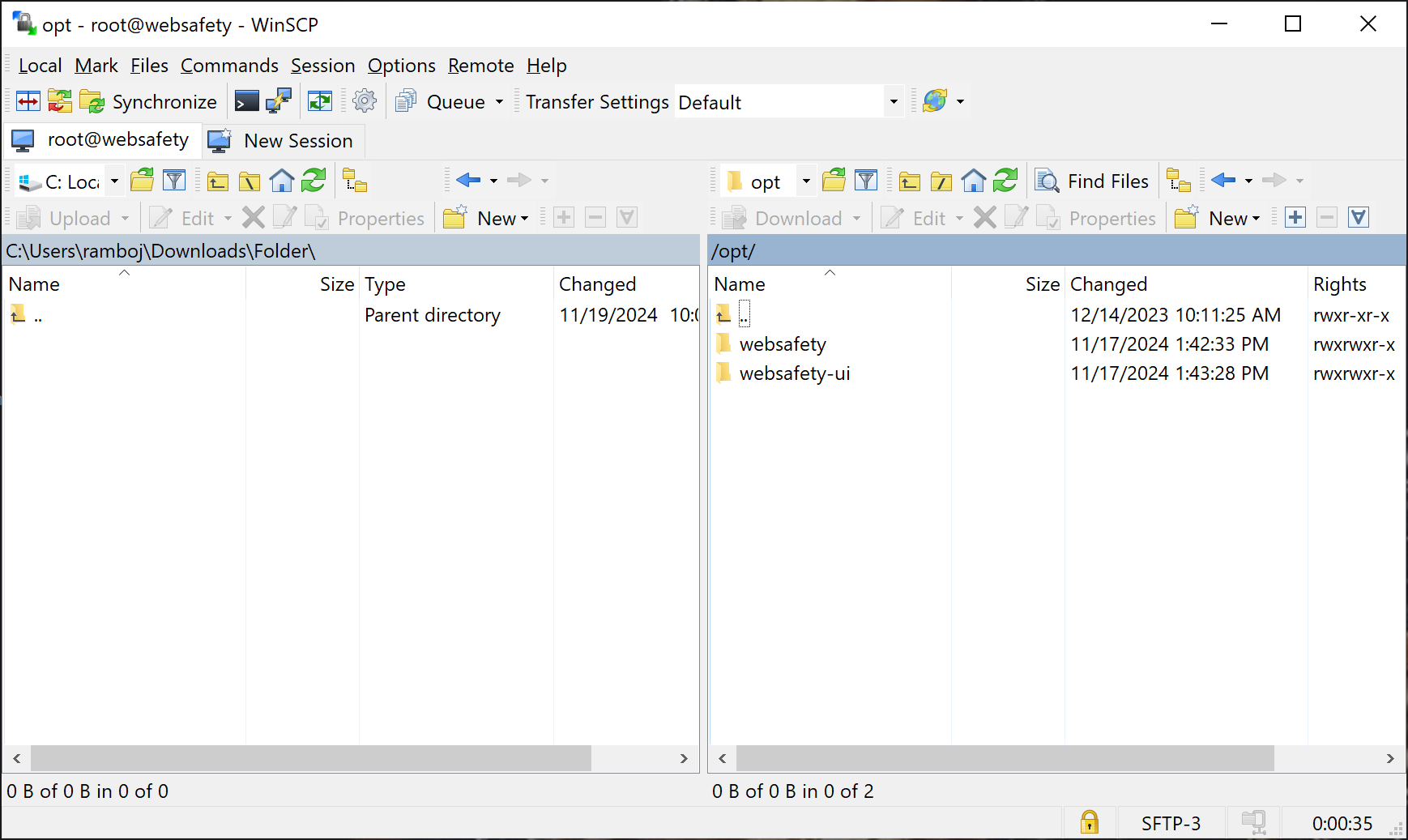 WinSCP and Web Safety File System