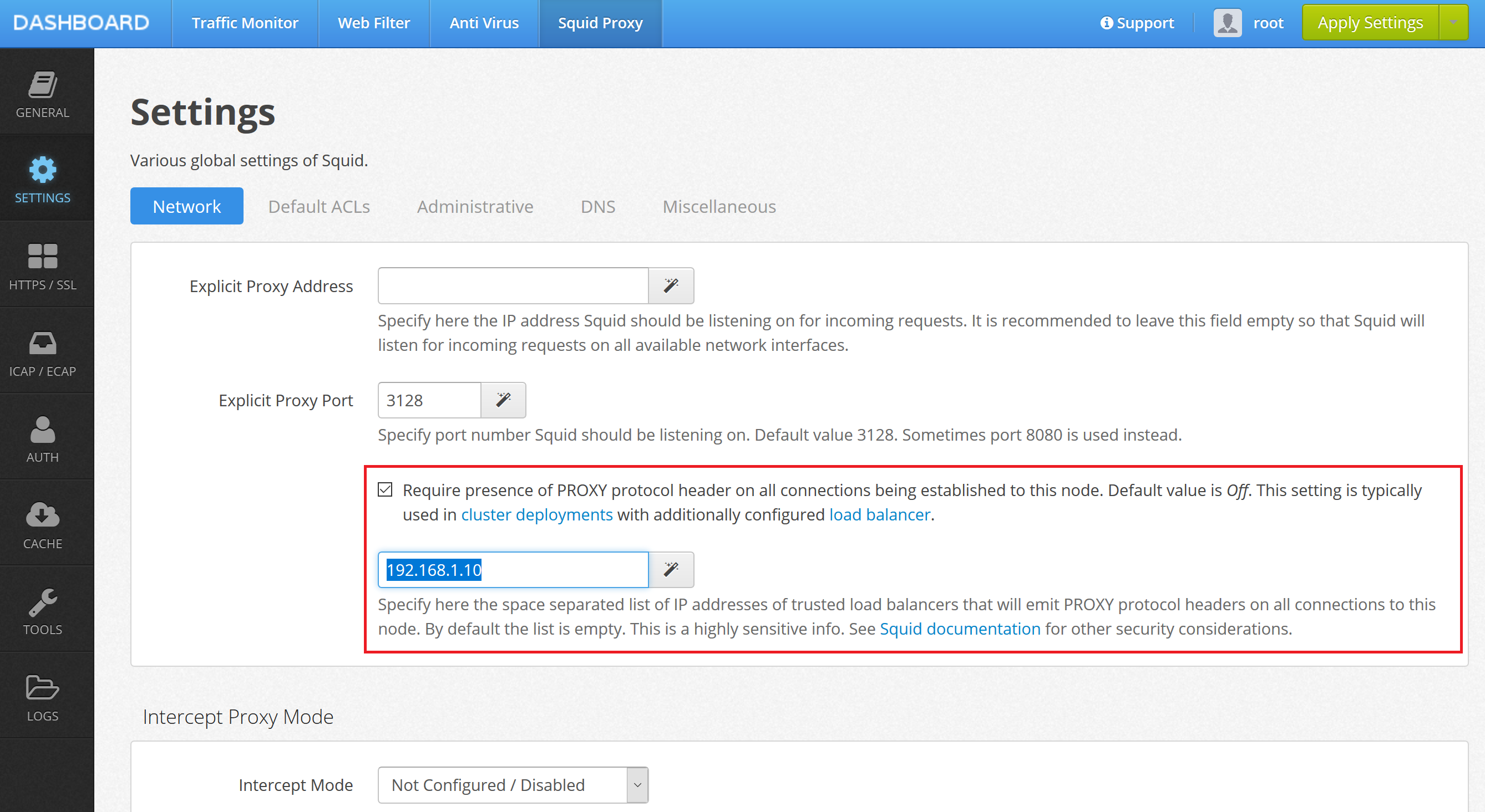 Enable PROXY protocol on Squid