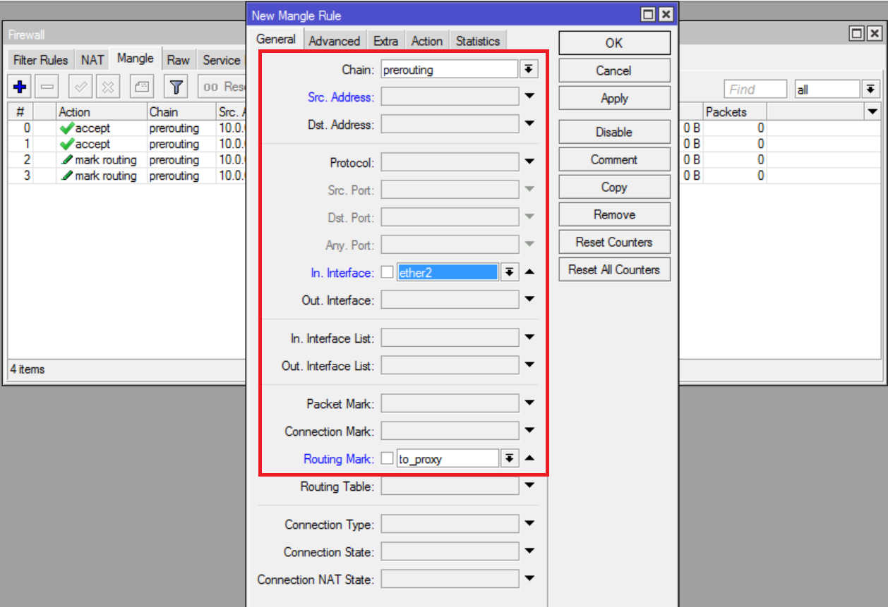 LAN Accept Marked