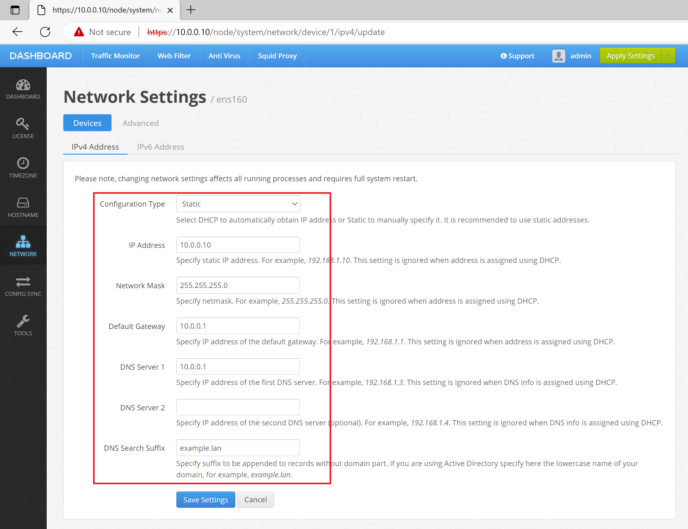 Proxy Static IP