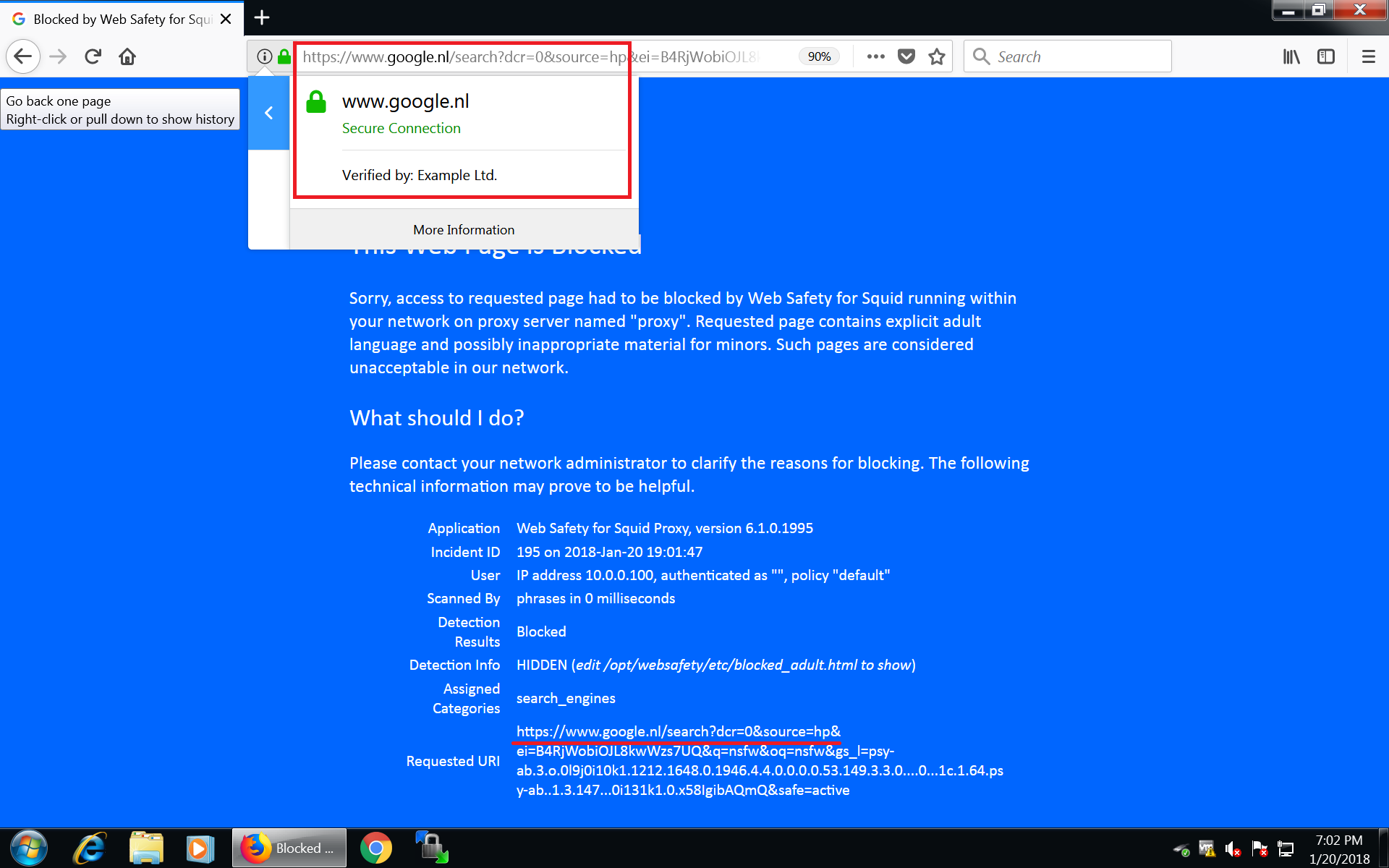HTTPS Filtered