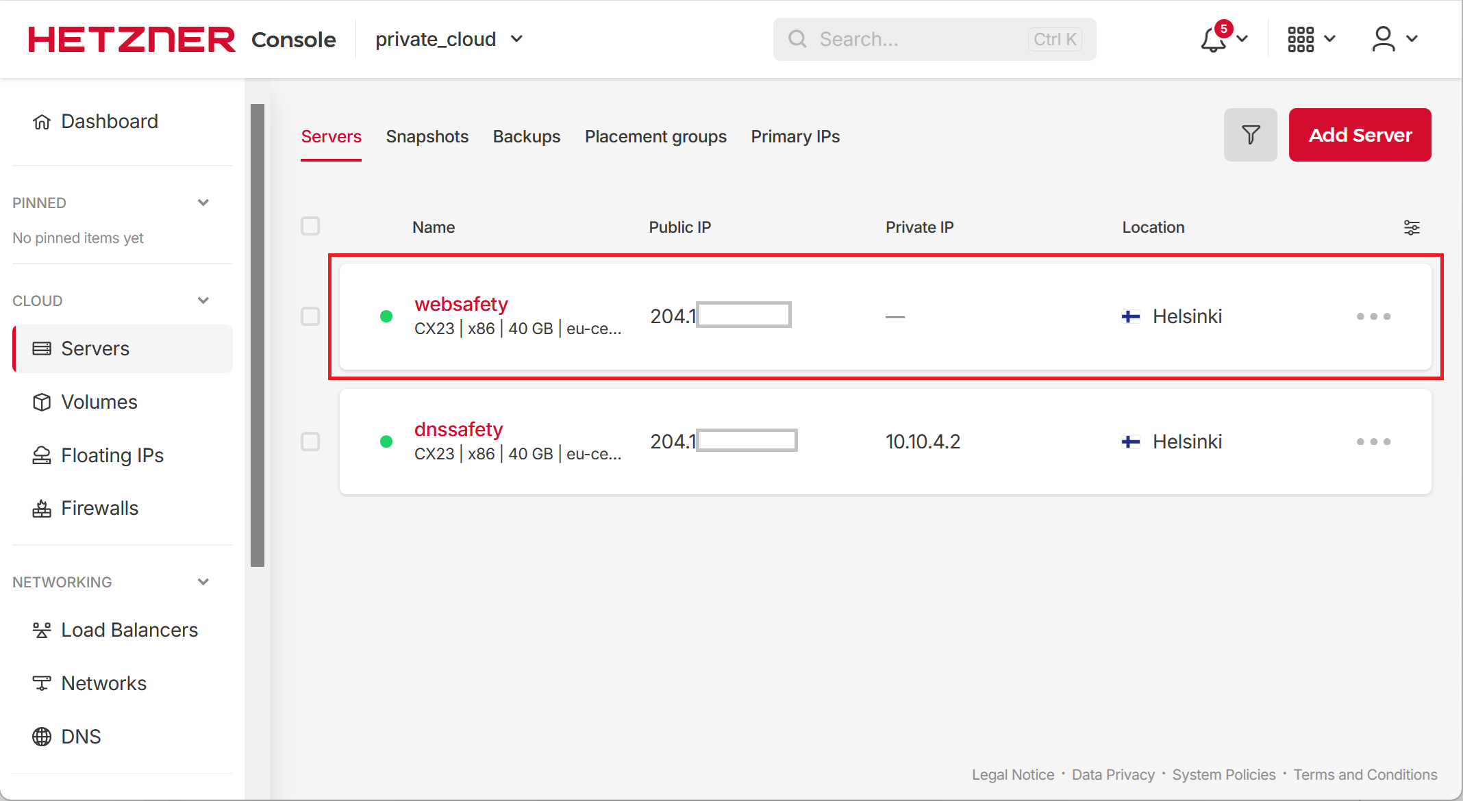 Deployed Instance of Web Safety