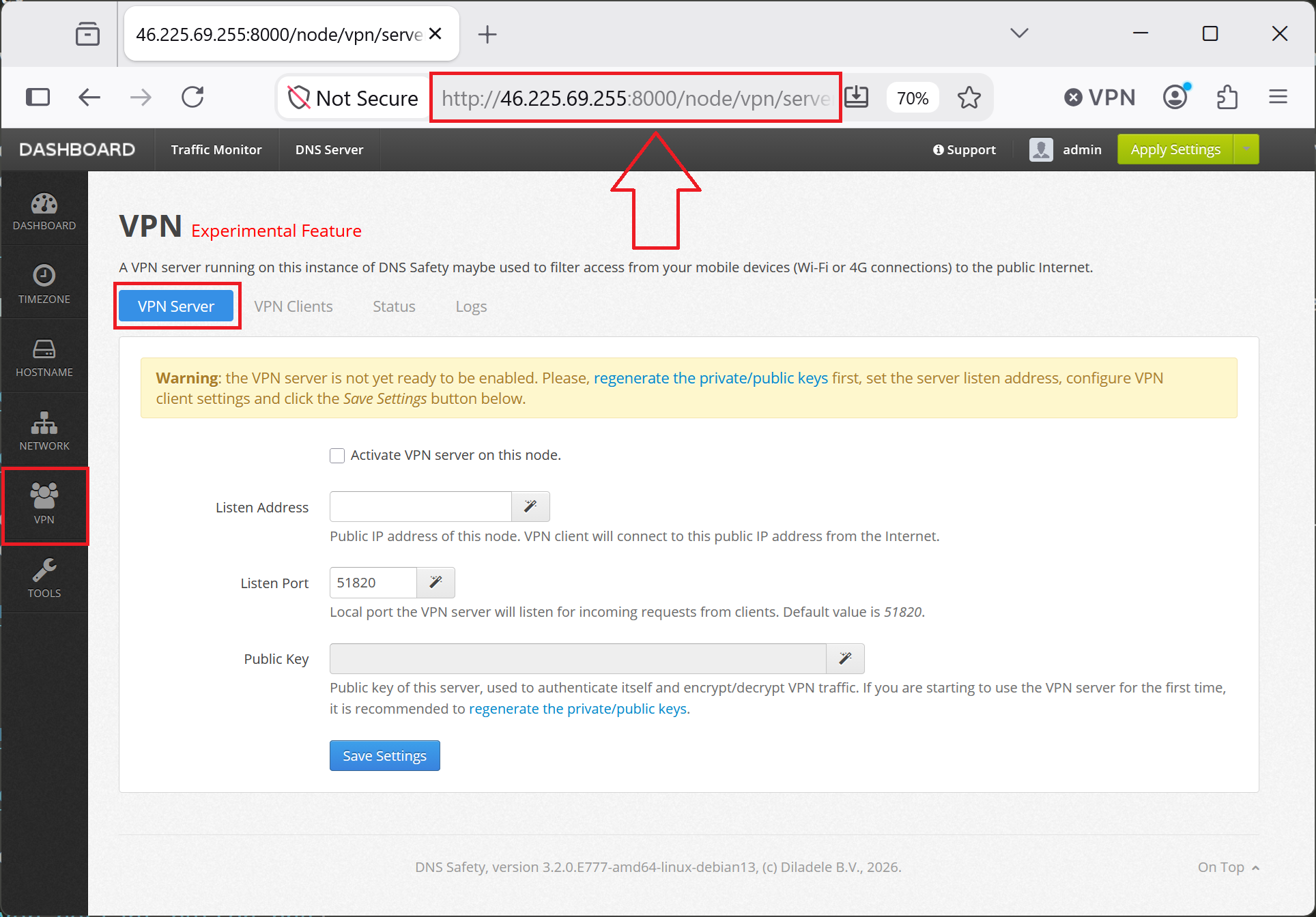 Select VPN Node