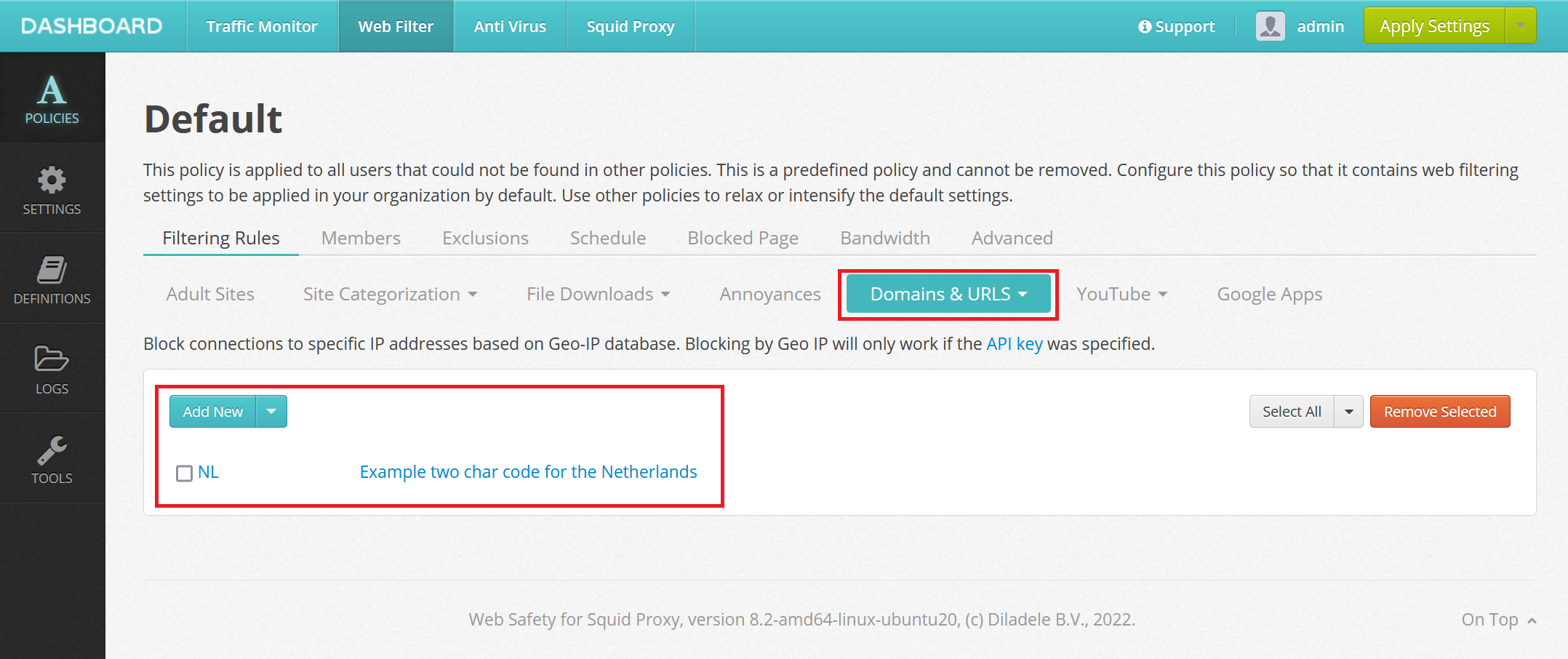 GeoIP Rule